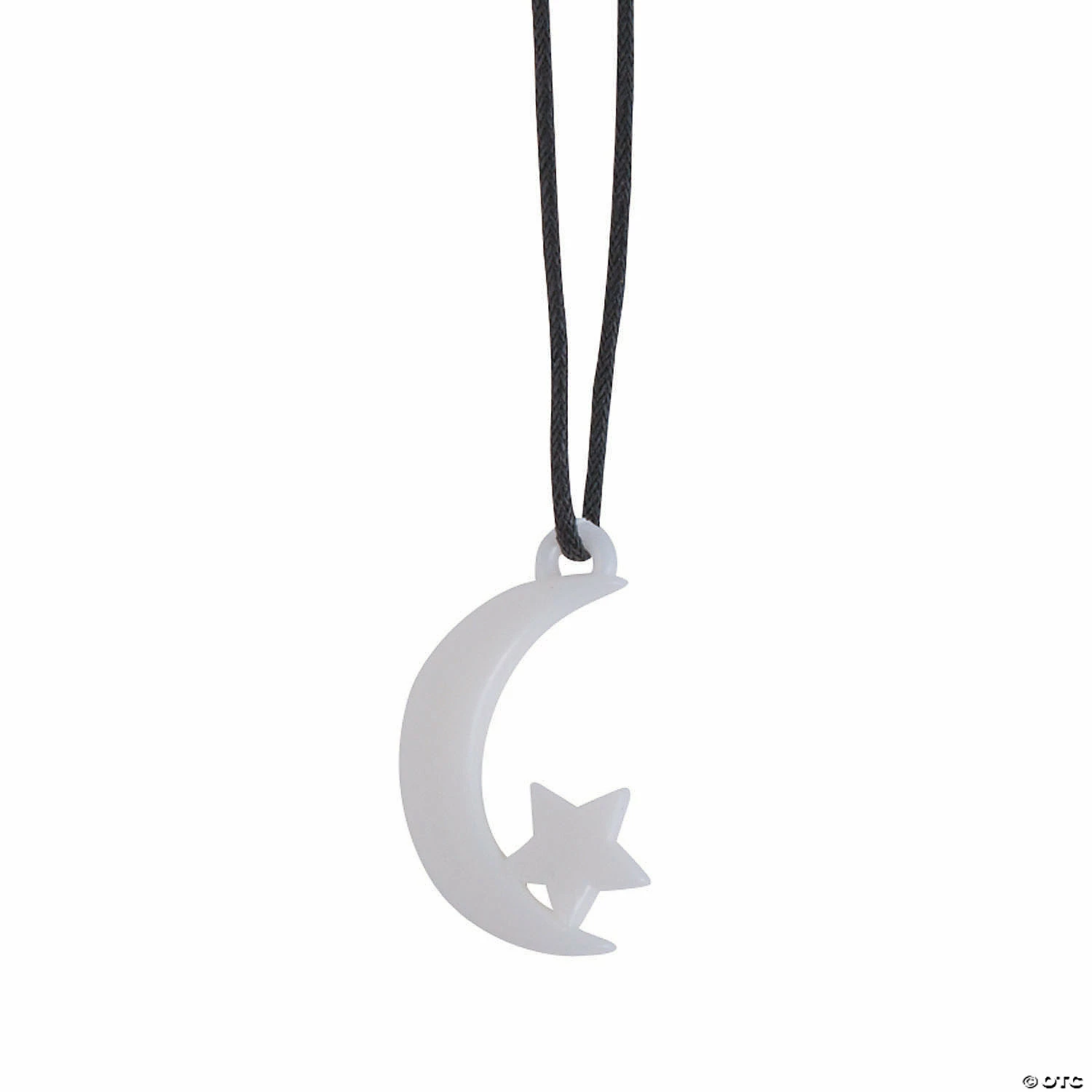 Glow-in-the-Dark Moon & Star Necklaces - 48 Pc. 2 Glow-in-the-Dark Moon & Star Necklaces - 48 Pc. - Image 2