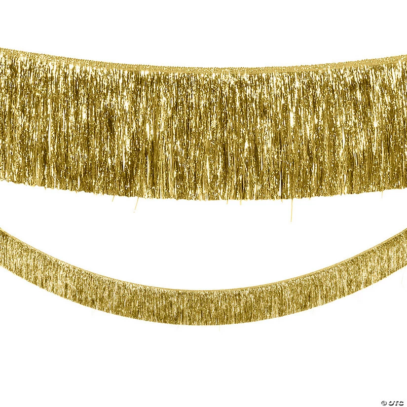 Gold Tinsel Garland 1 Gold Tinsel Garland