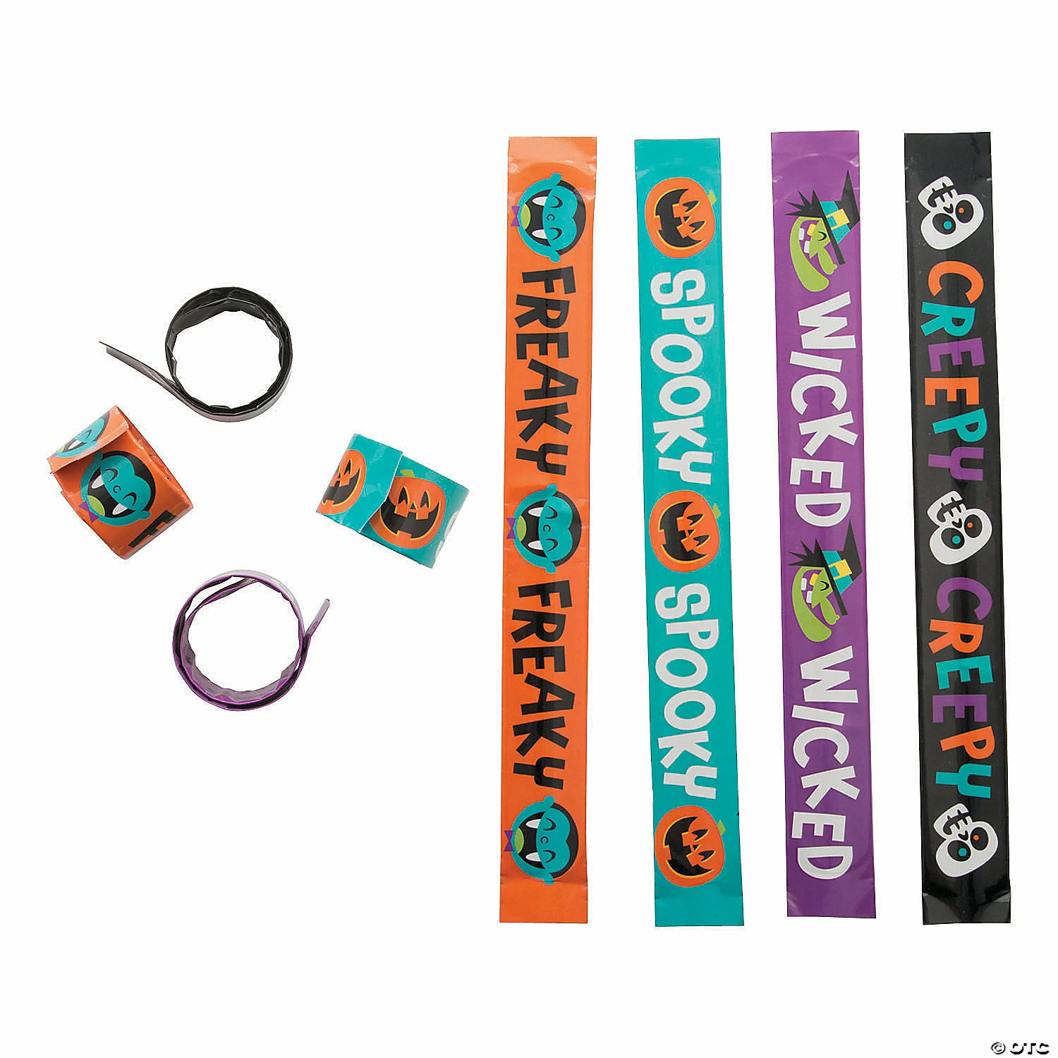 Goofy Ghouls Slap Bracelets - 12 Pc. 2 Goofy Ghouls Slap Bracelets - 12 Pc. - Image 2