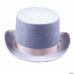 Grey Felt Top Hat - XL