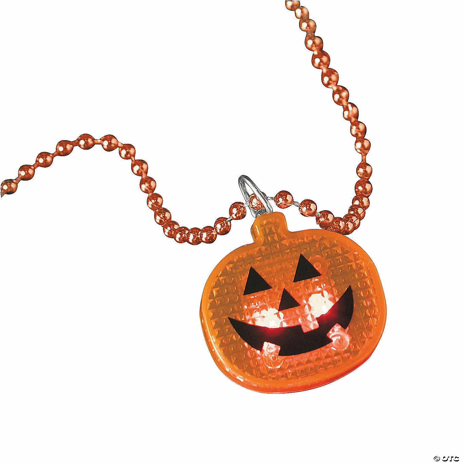 Halloween Bead Necklaces with Light-Up Pumpkin - 12 Pc. 2 Halloween Bead Necklaces with Light-Up Pumpkin - 12 Pc. - Image 2