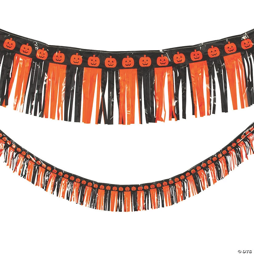Halloween Fringe Garland Backdrop 1 Halloween Fringe Garland Backdrop