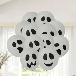 Halloween Ghost 11" Latex Balloons - 48 Pc. 5 Halloween Ghost 11" Latex Balloons - 48 Pc. -Halloween Costumes Trunk or Treat Shop halloween ghost 11 latex balloons 48 pc 13703458 a02