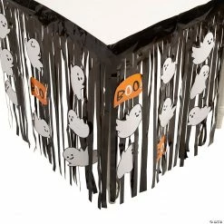 Halloween Ghost Fringe Table Skirt