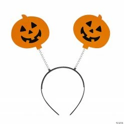 Halloween Jack-O’-Lantern Head Boppers - 12 Pc.