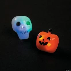 Halloween LED Light-Up Rings - 12 Pc.