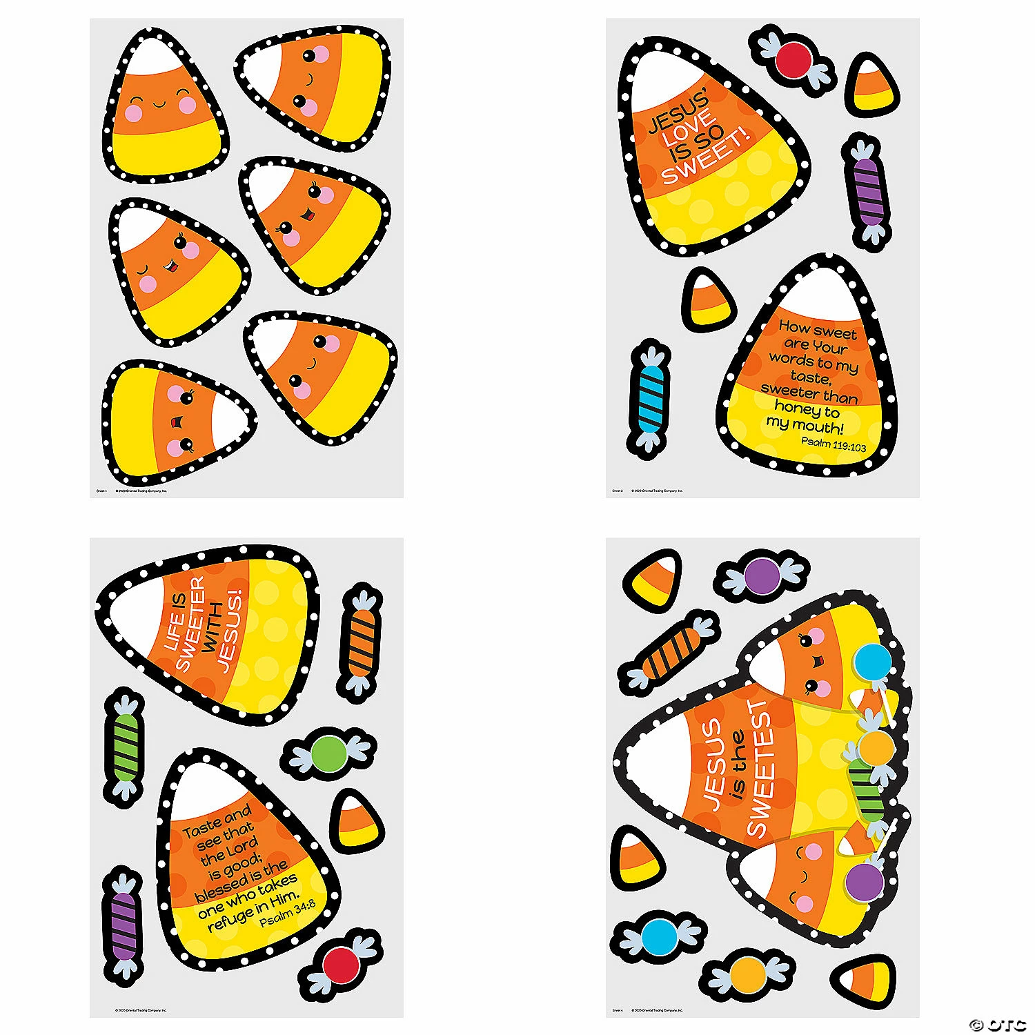 Halloween Religious Candy Corn Door Decorating Kit- 4 Pc. 2 Halloween Religious Candy Corn Door Decorating Kit- 4 Pc. - Image 2