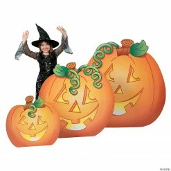 Jack-O-Lantern Cardboard Stand-Ups Halloween Decorations - 3 Pc.
