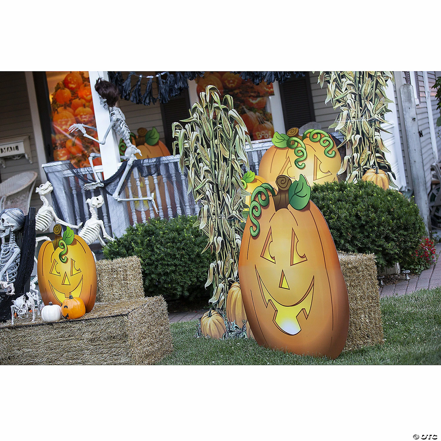 Jack-O-Lantern Cardboard Stand-Ups Halloween Decorations - 3 Pc. 3 Jack-O-Lantern Cardboard Stand-Ups Halloween Decorations - 3 Pc. - Image 3