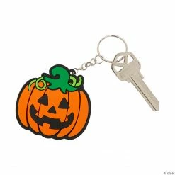 Jack-O’-Lantern Keychains - 12 Pc.