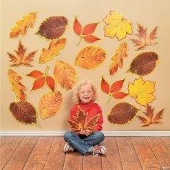 Jumbo Fall Leaves Cutouts - 48 Pc.