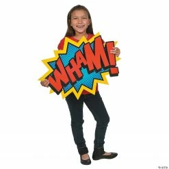 Jumbo Superhero Word Cutouts - 6 Pc. -Halloween Costumes Trunk or Treat Shop jumbo superhero word cutouts 6 pc 13603128 a03
