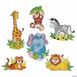 Jumbo Zoo Animal Cutouts - 6 Pc.