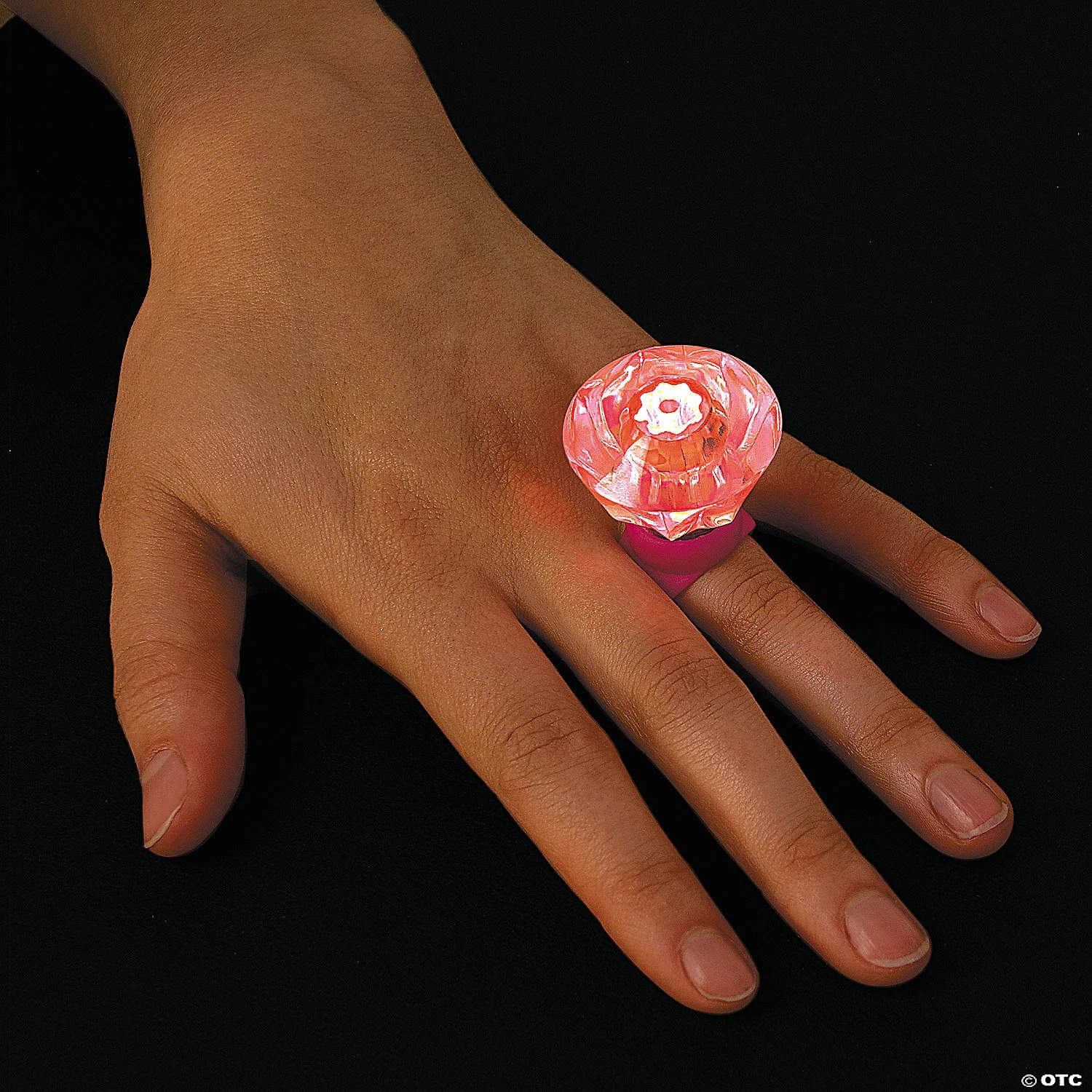 Kids' Light-Up Diamond-Shaped Rings - 12 Pc. 1 Kids' Light-Up Diamond-Shaped Rings - 12 Pc.
