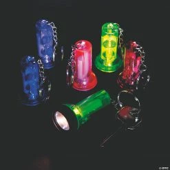 Large Beam Flashlight Keychains - 12 Pc.