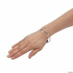 LED Light-Up Christian Pumpkin Bracelets - 12 Pc. -Halloween Costumes Trunk or Treat Shop led light up christian pumpkin bracelets 12 pc 13949537 a02