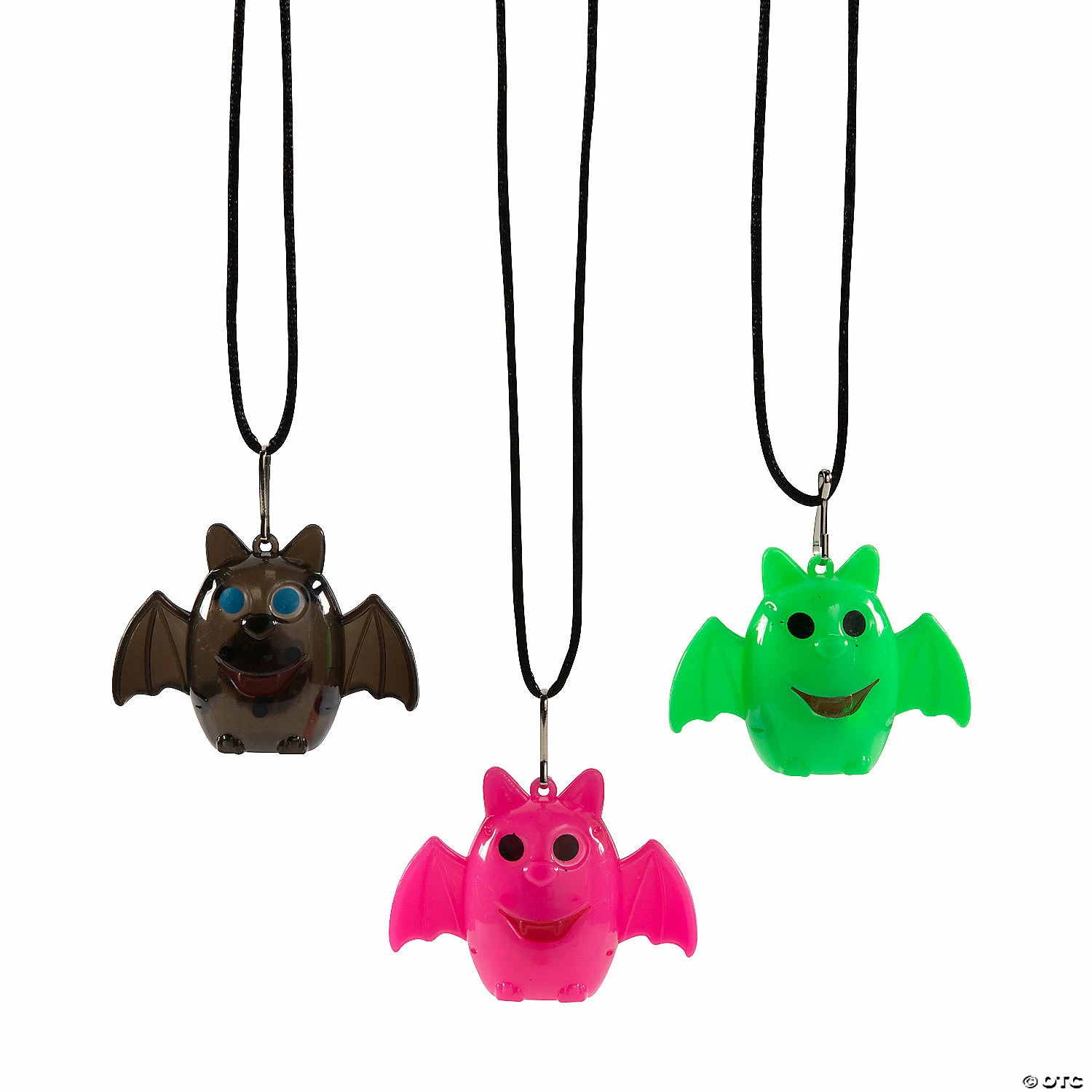 Light-Up Halloween Bat Necklaces - 12 Pc. 2 Light-Up Halloween Bat Necklaces - 12 Pc. - Image 2