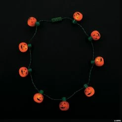 Light-Up Pumpkin Necklaces