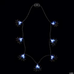 Light-Up Spider Necklaces - 6 Pc.
