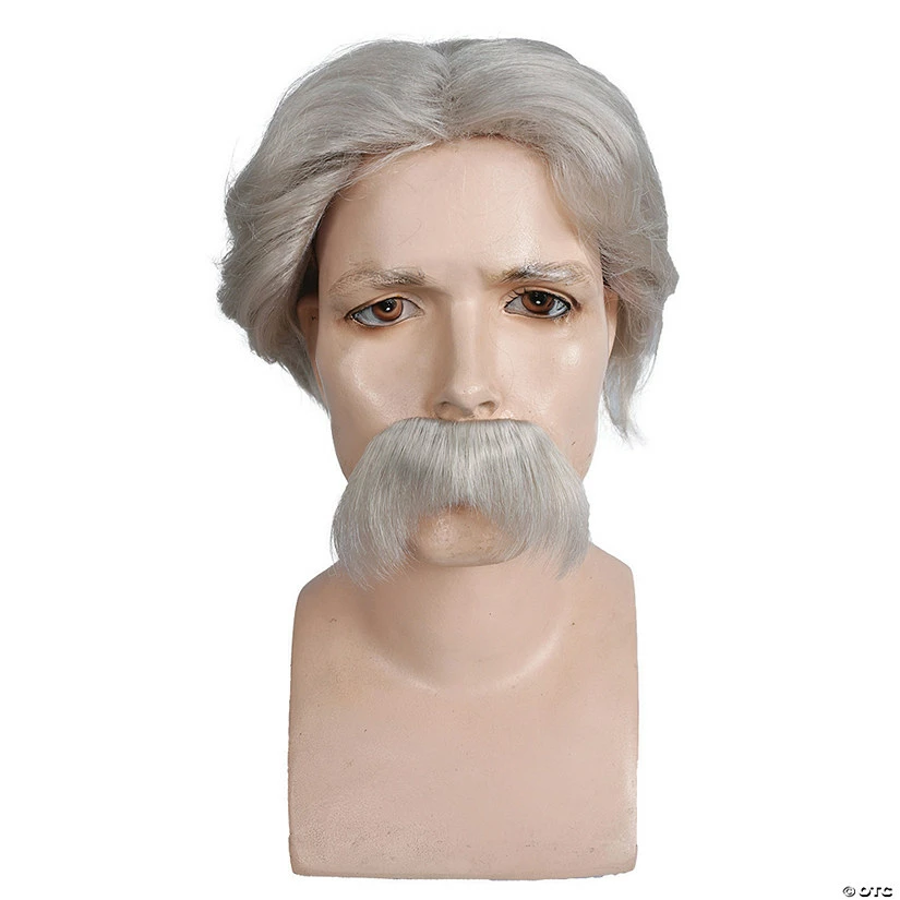Mark Twain Wig & Moustache 1 Mark Twain Wig & Moustache