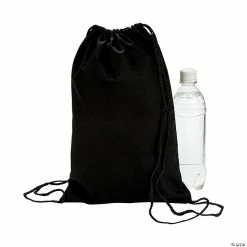 Medium Canvas Drawstring Bags - 12 Pc.