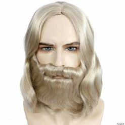 Men's Biblical Wig & Beard Set