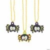 Molded Spider Beaded Necklaces