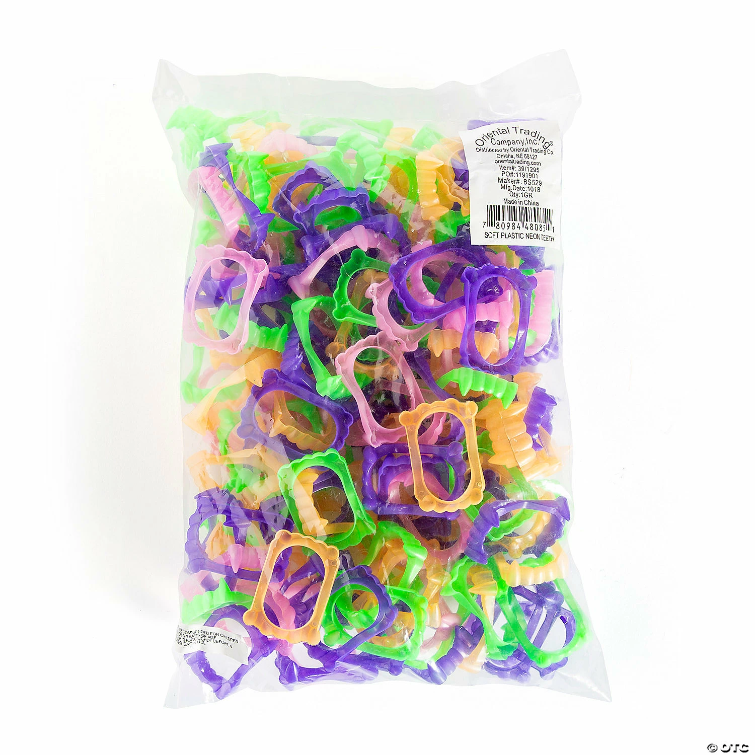 Neon Vampire Teeth - 144 Pc. 2 Neon Vampire Teeth - 144 Pc. - Image 2