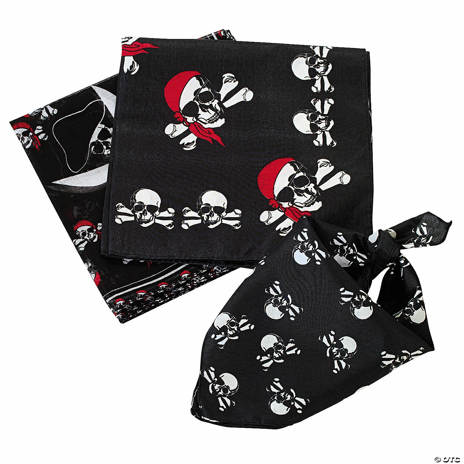 Pirate Bandanas - 12 Pc. 1 Pirate Bandanas - 12 Pc.