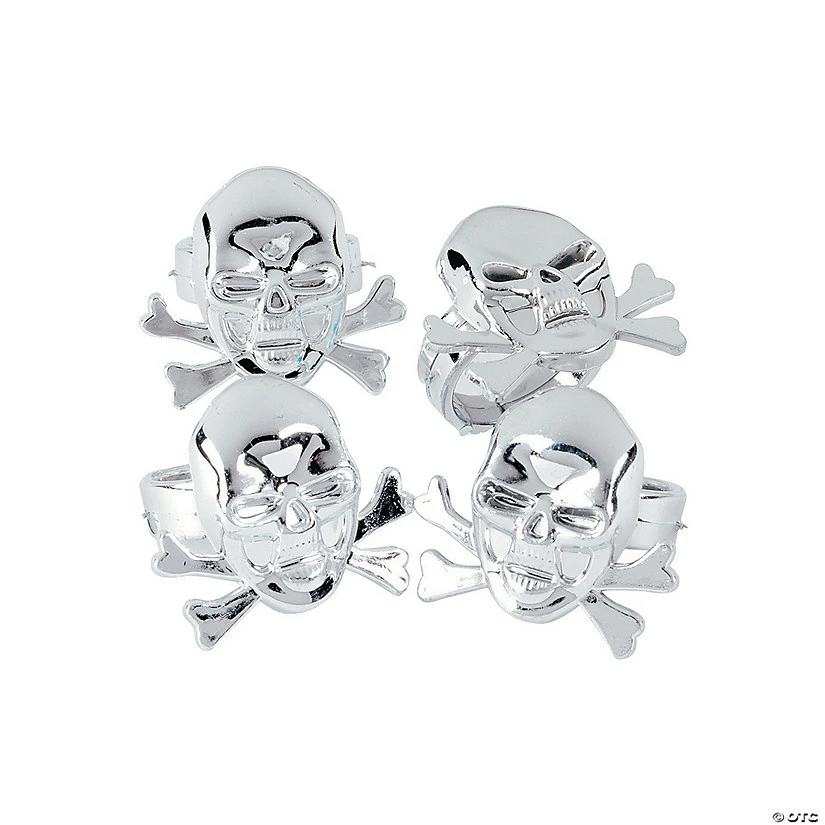 Pirate Skull Rings - 48 Pc. 1 Pirate Skull Rings - 48 Pc.