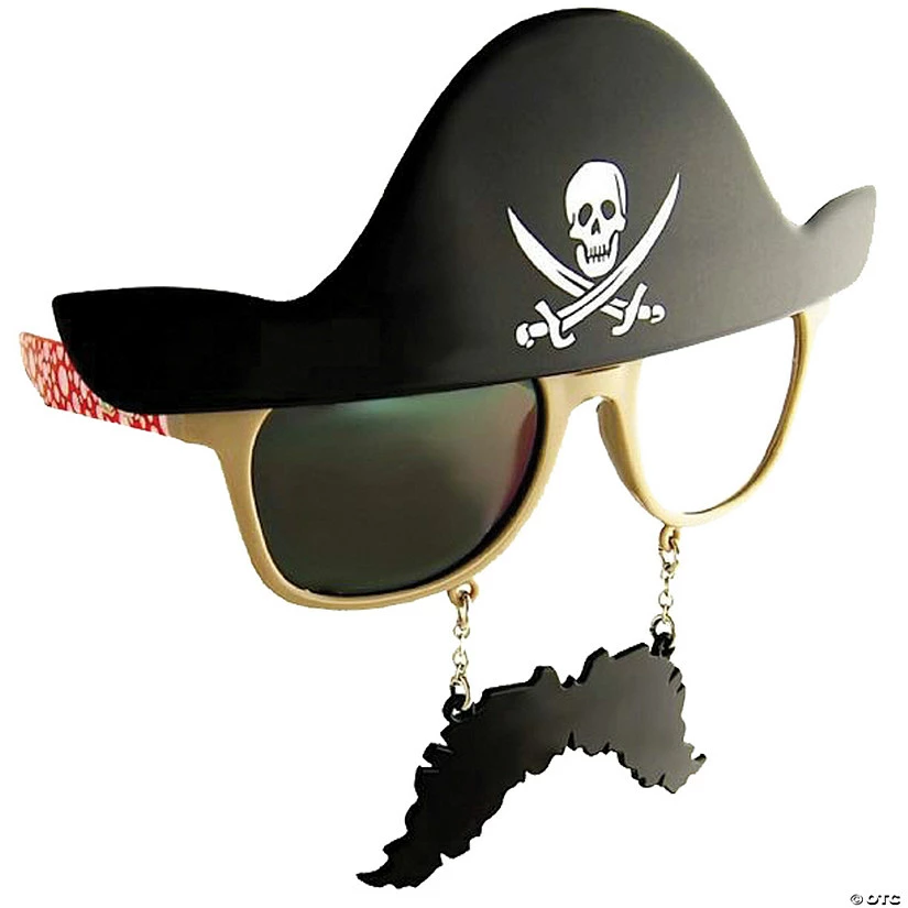 Pirate Sun-Staches® - 1 Pc. 1 Pirate Sun-Staches® - 1 Pc.