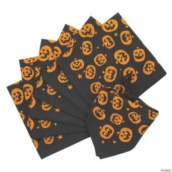 Pumpkin Face Bandanas - 50 Pc.