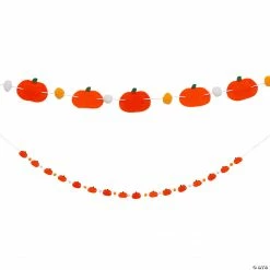 Pumpkin Felt Ball Garland