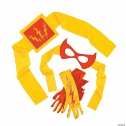 Red & Yellow Superhero Accessories - 4 Pc. 5 Red & Yellow Superhero Accessories - 4 Pc. -Halloween Costumes Trunk or Treat Shop red and yellow superhero accessories 4 pc 13771181 a02