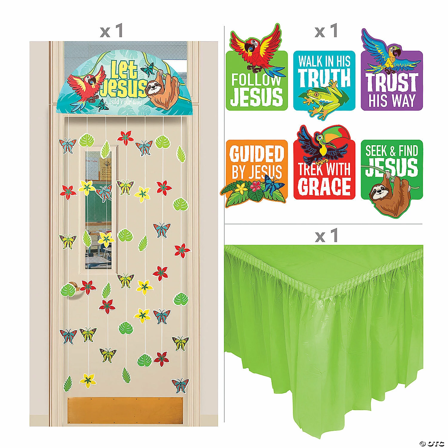 Religious Rainforest Trunk-or-Treat Decorating Kit - 8 Pc. 2 Religious Rainforest Trunk-or-Treat Decorating Kit - 8 Pc. - Image 2