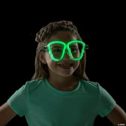 Skull-Shaped Glow Glasses - 12 Pc. -Halloween Costumes Trunk or Treat Shop skull shaped glow glasses 12 pc 13981302 a02