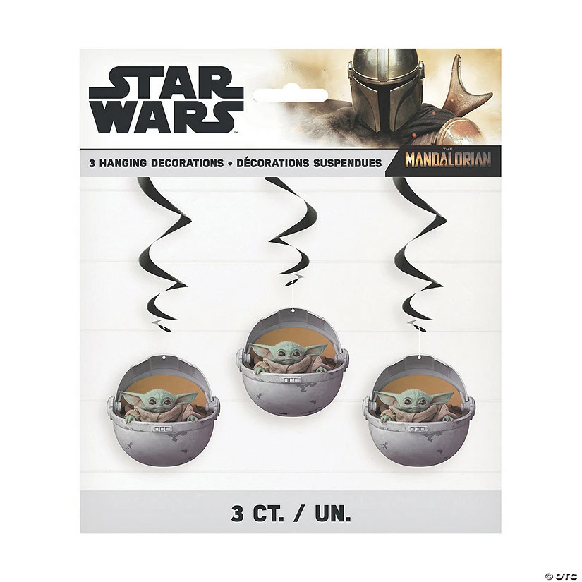 Star Wars™ The Mandalorian™ Hanging Decorations - 3 Pc. 1 Star Wars™ The Mandalorian™ Hanging Decorations - 3 Pc.