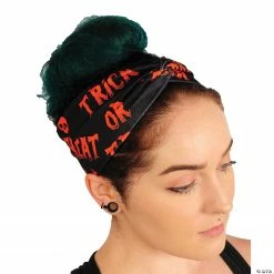 Trick Or Treat Turban Headband -Halloween Costumes Trunk or Treat Shop trick or treat turban headbandglhw5039 a02