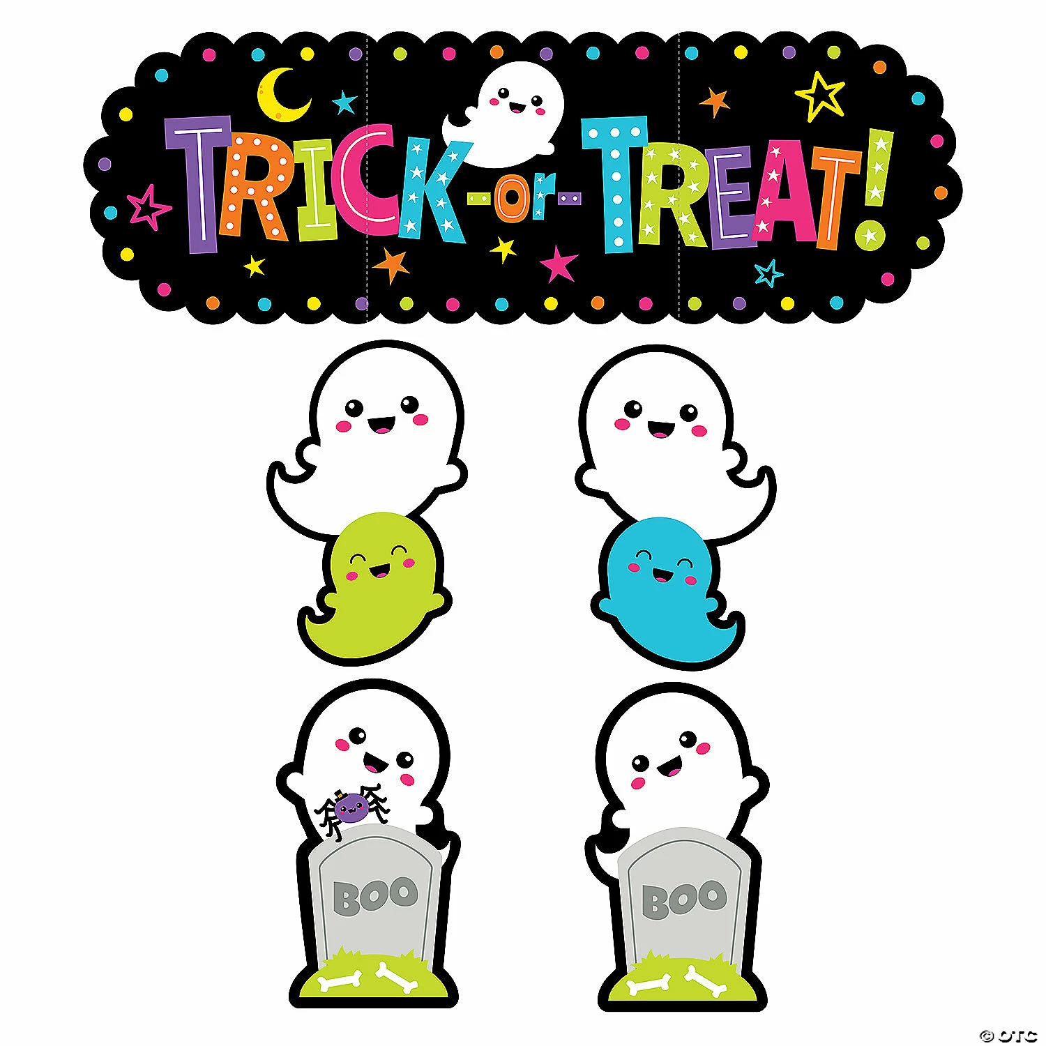 Value Ghost Trunk-or-Treat Decorating Kit - 5 Pc. 2 Value Ghost Trunk-or-Treat Decorating Kit - 5 Pc. - Image 2