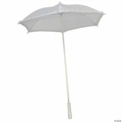 White Ruffle Parasol