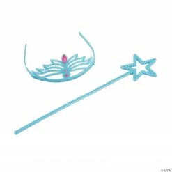 Winter Princess Crown & Wand Sets - 24 Pc.